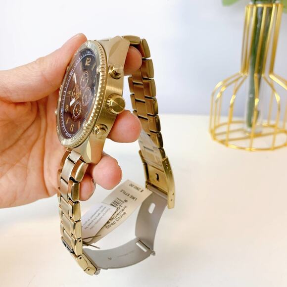 Fossil BQ2667 Brox Automatic Gold-Tone Stainless Steel Watch - Picture 4 of 7